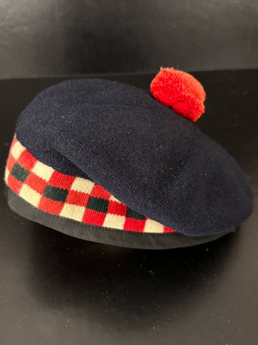 Vintage Scottish Tam O Shanter Wool Hat Made Scotland
